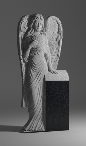Ангел с букетом роз КРП52
